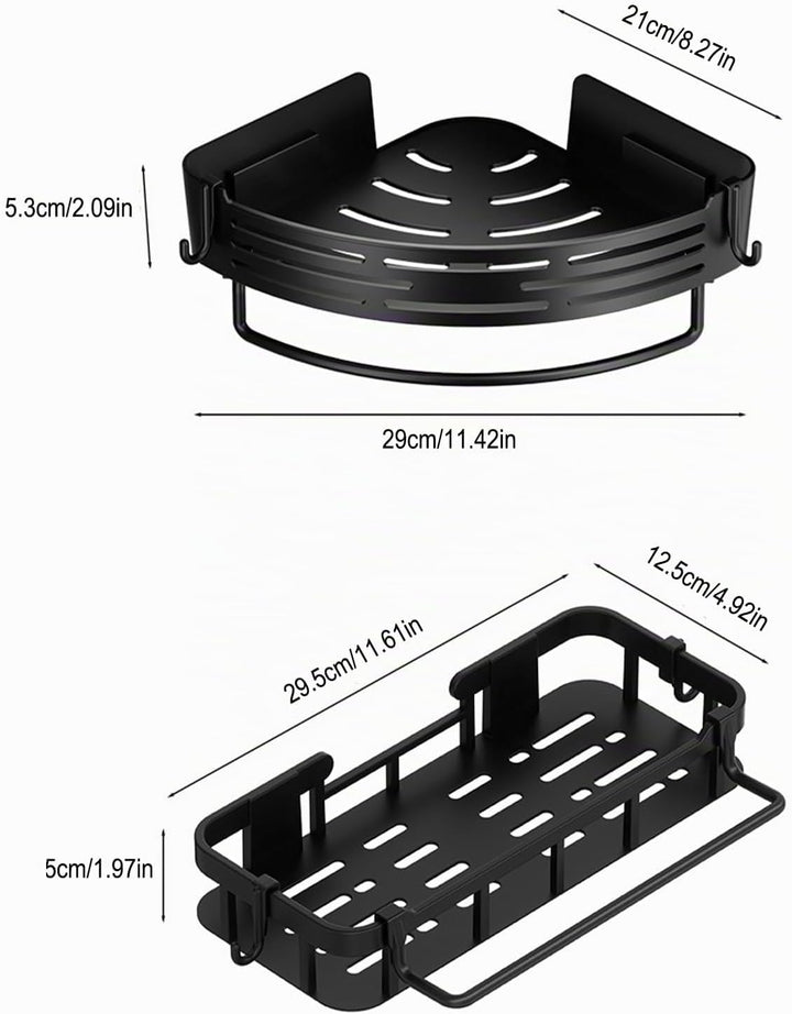 3er-Pack Dusch-/Küchen-Organizer, Caddy, Badezimmer-Caddy, wasserdicht, grosses Fassungsvermögen, Ku