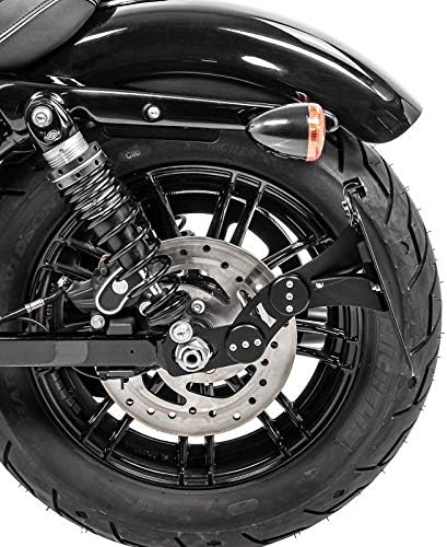 Seitlicher Kennzeichenhalter für Harley Davidson Sportster 1200 CA Custom 13-16 schwarz