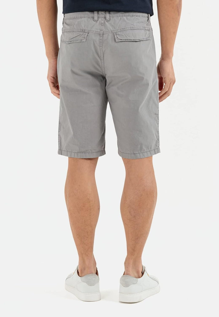 camel active Herren Shorts Chinoshorts aus Reiner Baumwolle 34W Grau, 34W Grau