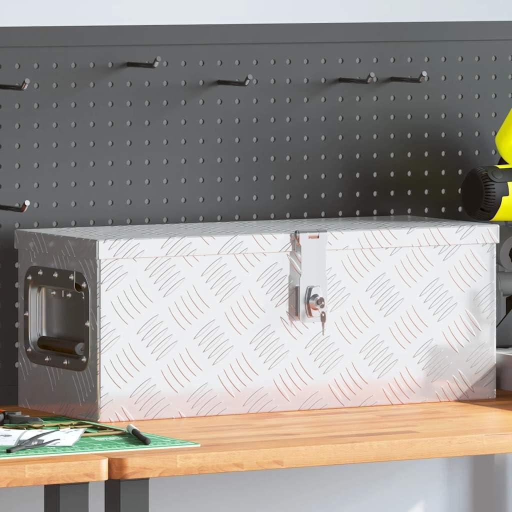 vidaXL Aufbewahrungsbox Aluminiumkoffer Aluminiumbox Lagerbox Lagerkiste Transportkoffer Transportki