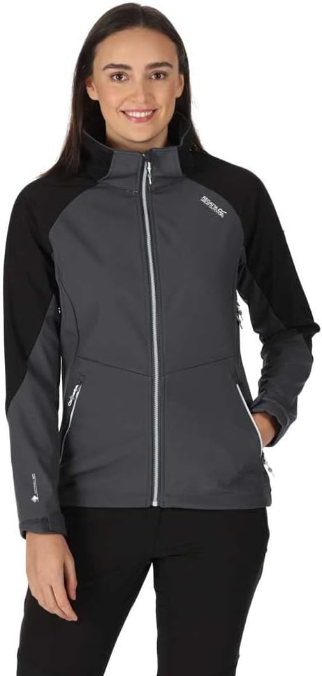 Regatta Softshelljacke Damen DeSoto VIII mit Kapuze, 36 Grau