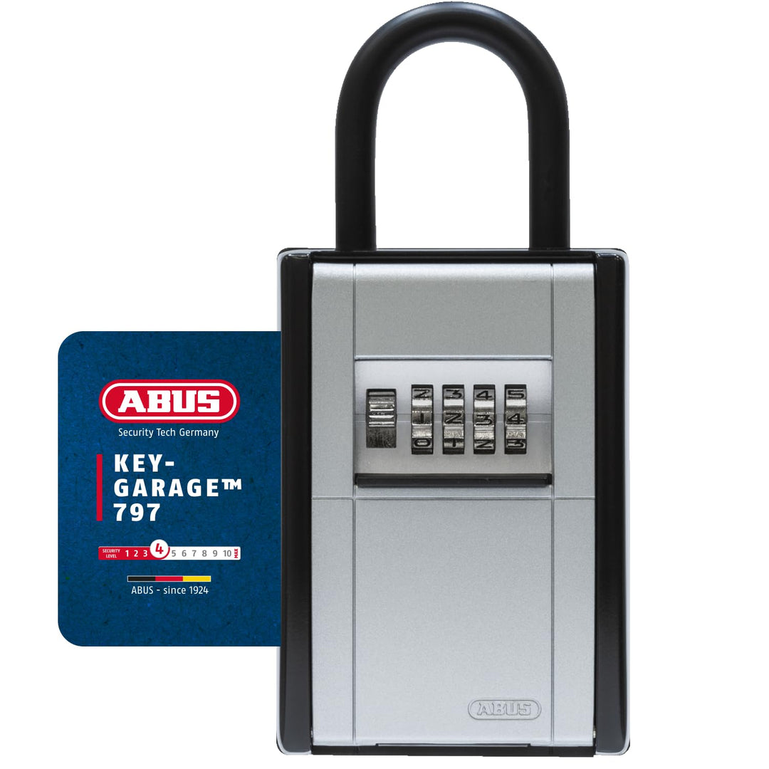 ABUS KeyGarage 797 - Schlüsselbox mit Bügel zur Befestigung - für Schlüssel oder kleine Wertgegenstä