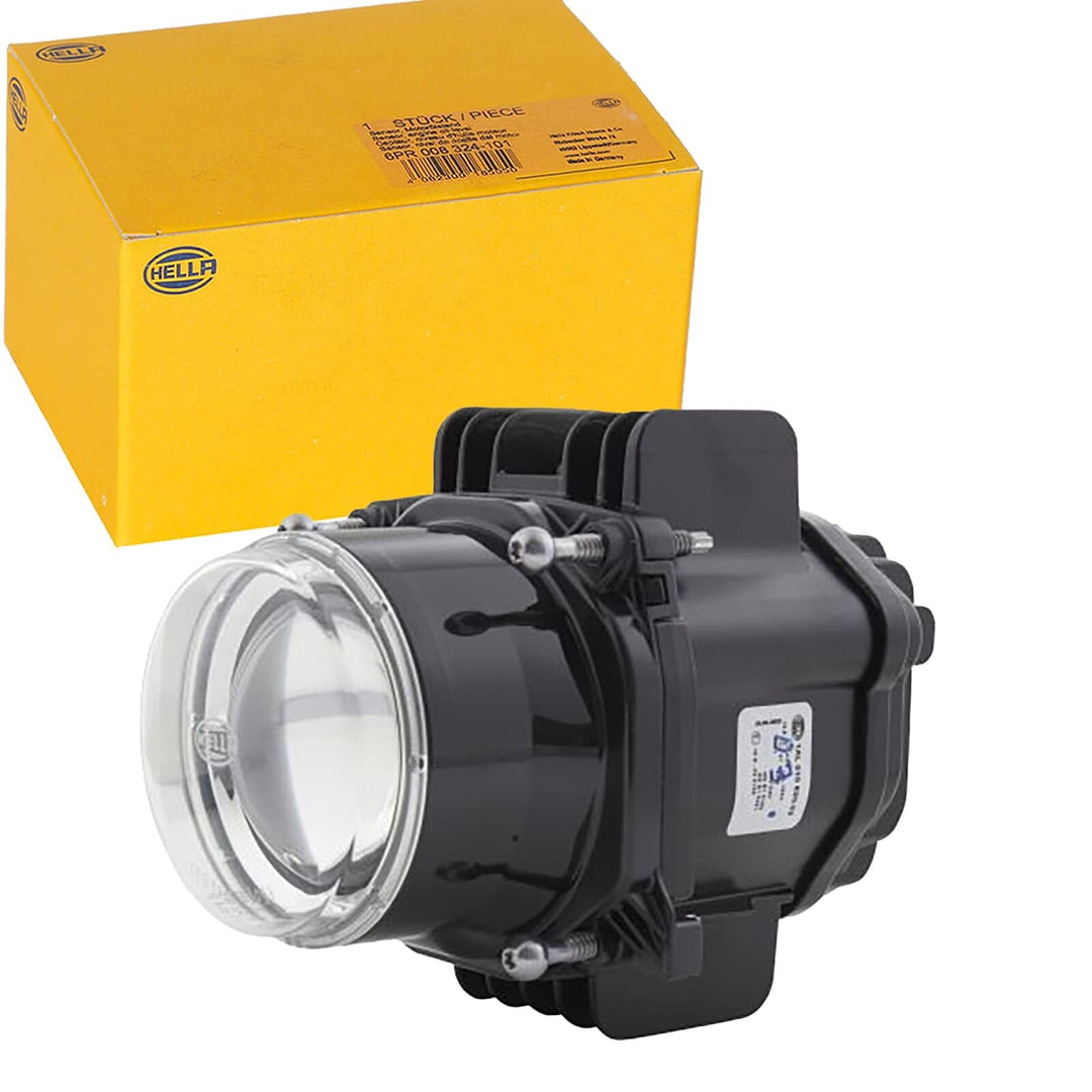 HELLA - LED/DE-Hauptscheinwerfer - 90mm Performance Bi-LED L70 - 12V - rund - Einbau - Stecker: AMP