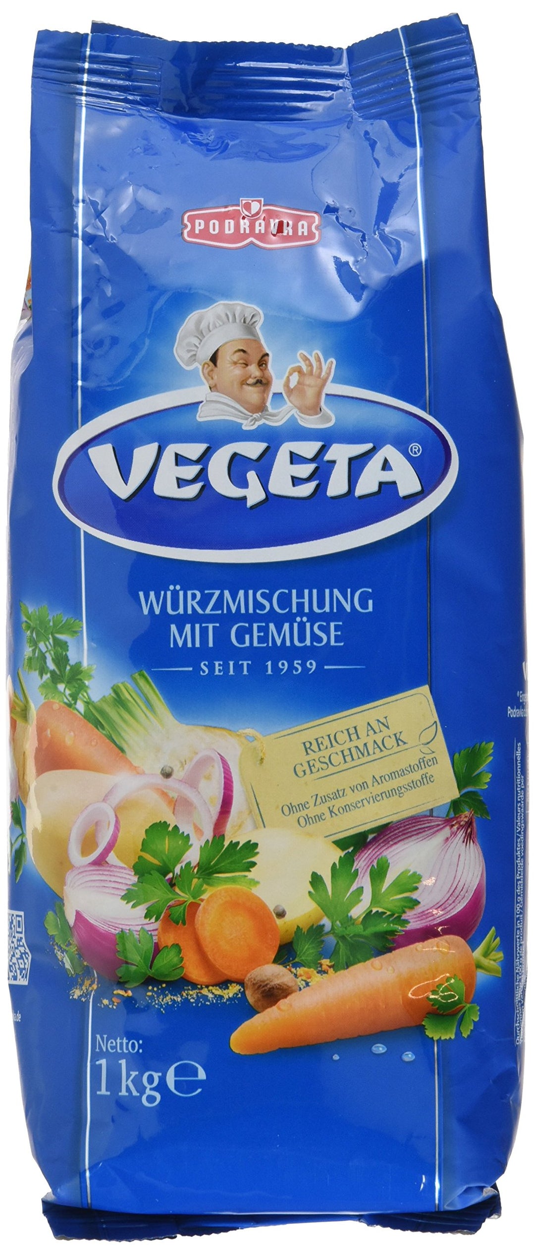 Podravka Vegeta Gewürzmischung, Beutel, 5er Pack (5 x 1 kg), 5923RD