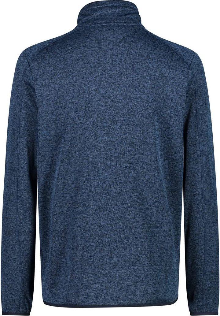 CMP Leichte Fleece-Strickjacke mit Netz 56 Dusty Blue-b.blue, 56 Dusty Blue-b.blue