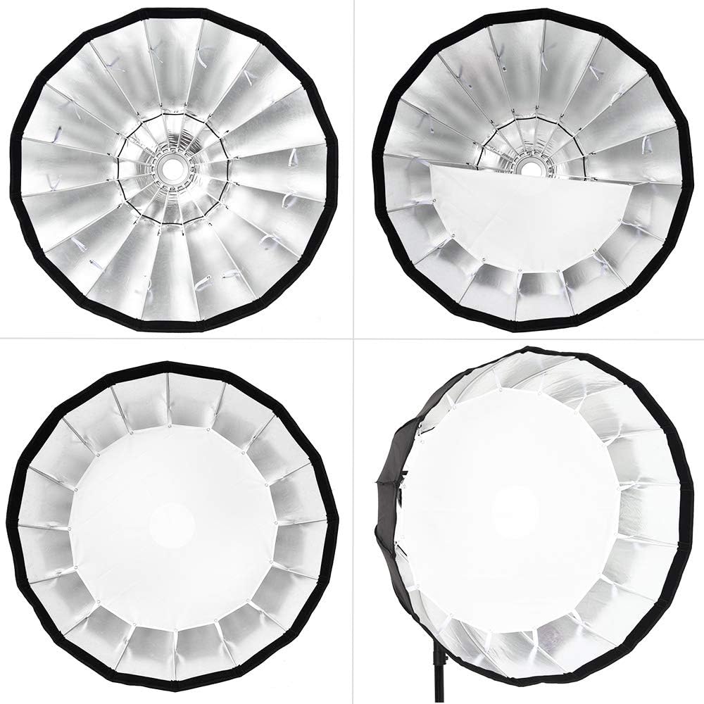 GODOX Sechseckige Softbox 35,4in 90cm Softboxen Bowens Hochtemperaturversion Faltbar Parabolic Softb