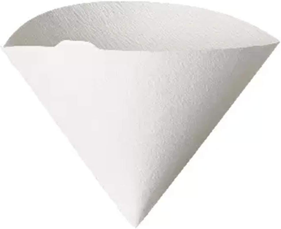 Hario V60 Papierfilter, Grösse 02, Kaffeeweiss, 5 Packungen (insgesamt 500 Blatt) 100 Stück, Weiss 0