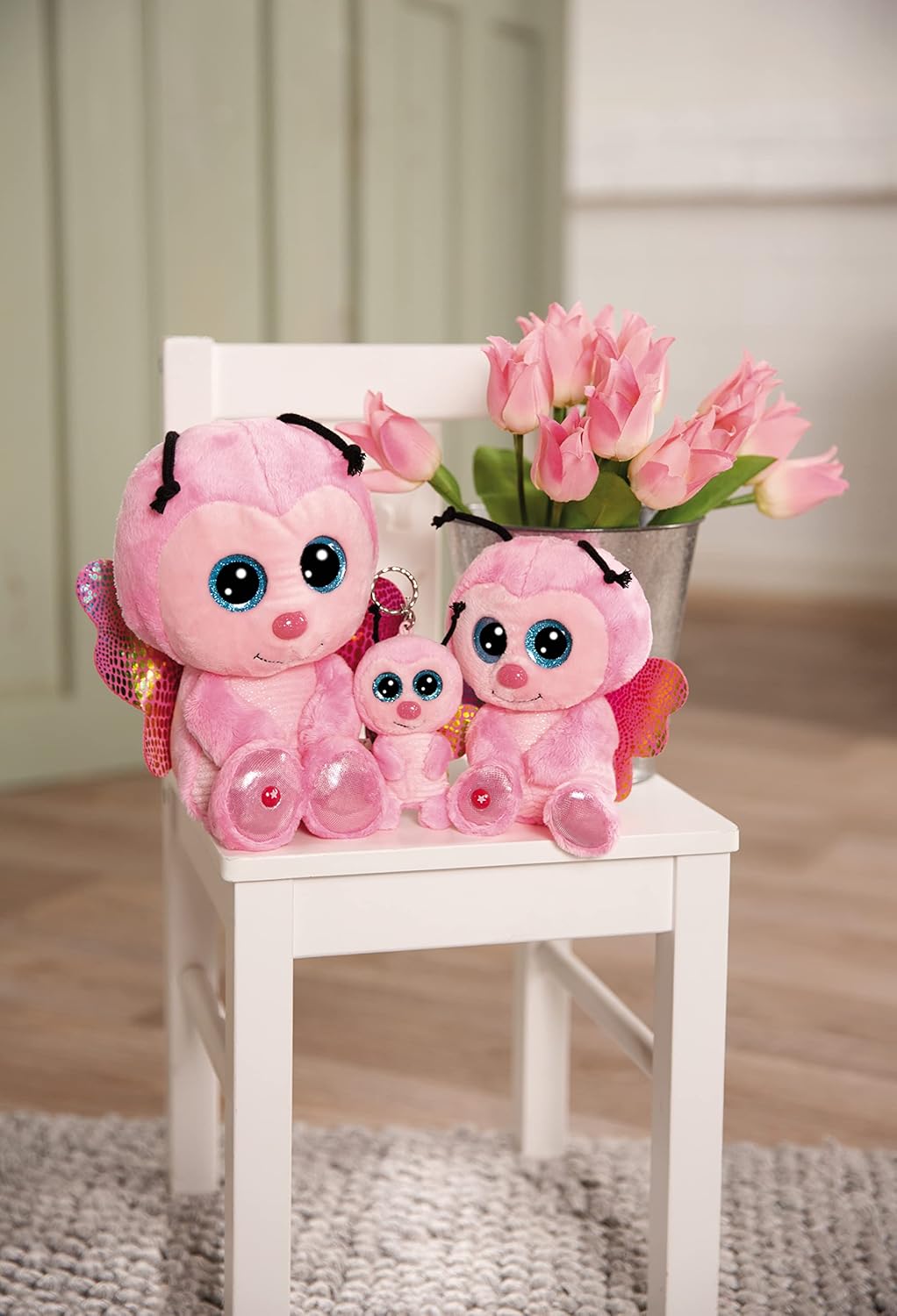 NICI GLUBSCHIS Schmetterling Lilli Papilli 25 cm – Kuscheltier aus weichem Plüsch, niedliches Plüsch