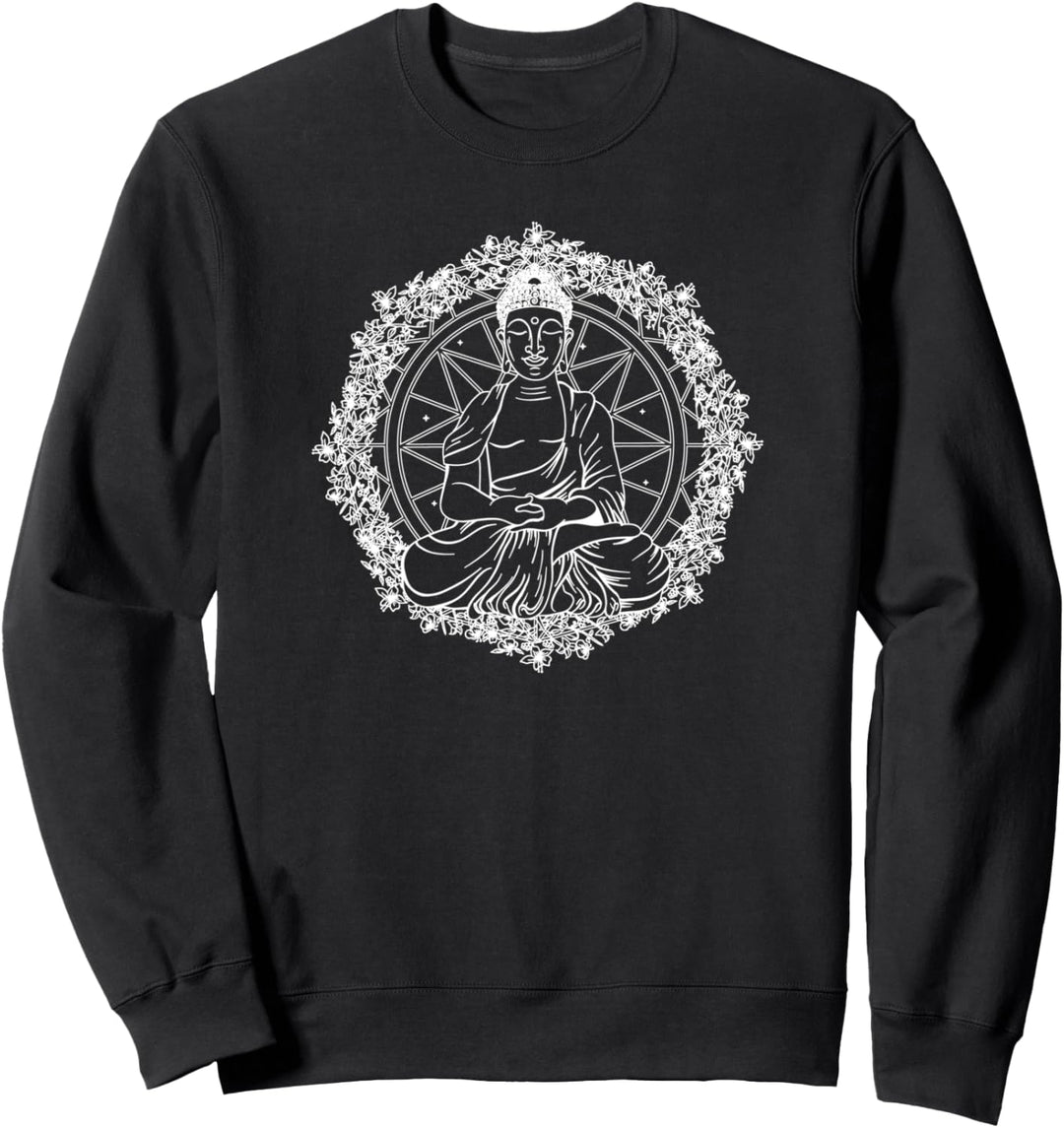 Buddha Yoga Mandala Meditation Buddhismus Namaste Sweatshirt