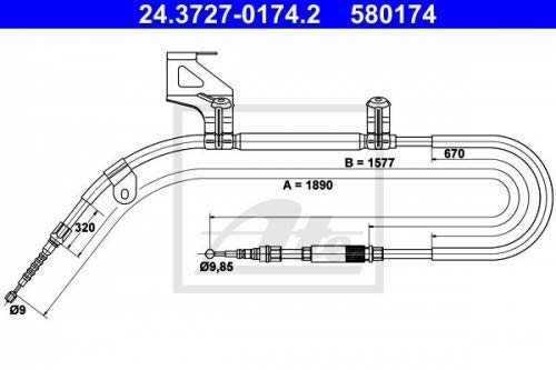 ATE 24372701742 Bremsseil