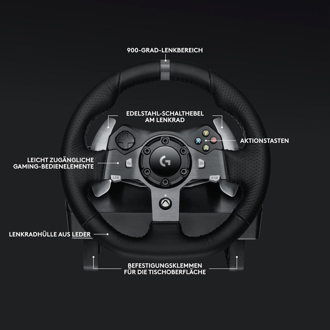 Logitech G920 Racing Lenkrad + Logitech Driving Force Shifter Schalthebel für G920 und G29 G29 | G92