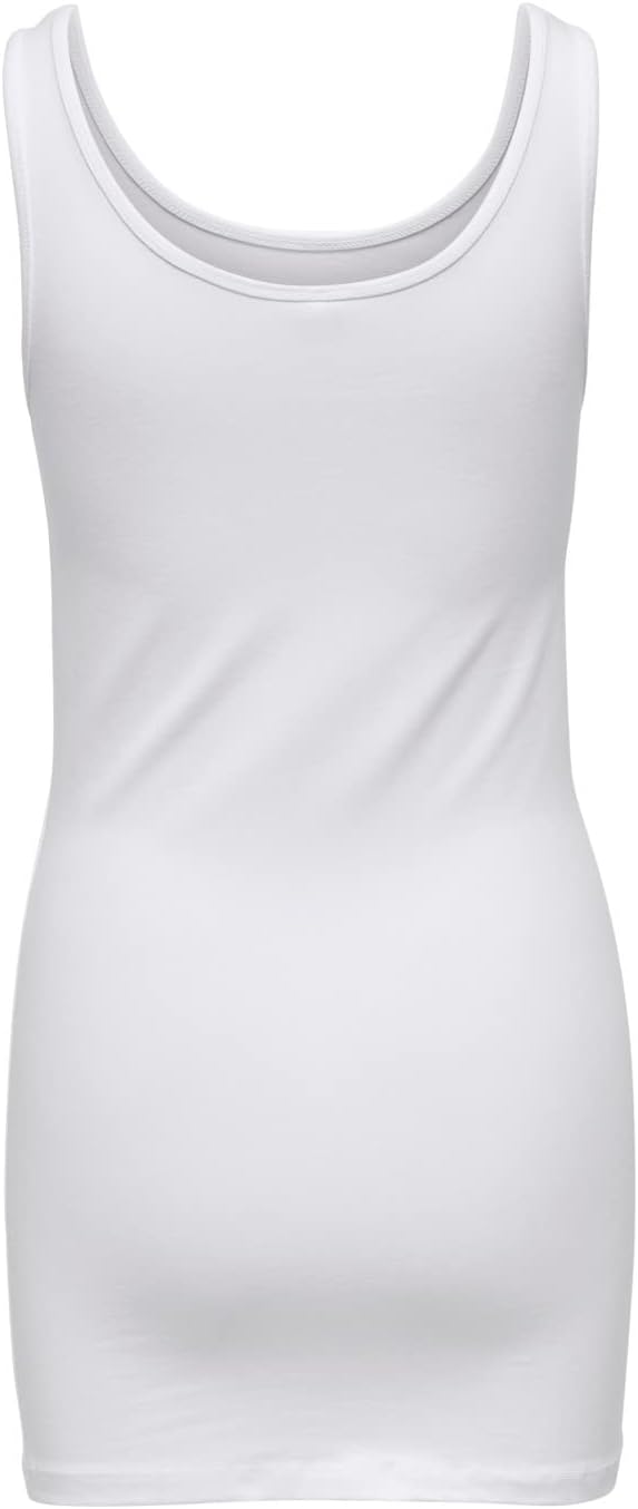 ONLY Female Tanktop Onllive 2-Pack Tanktop XS White3 Long, XS White3 Long