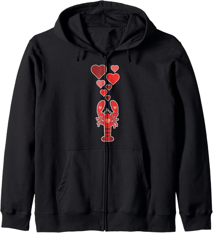 Netter Hummer mit Herzen Kapuzenjacke
