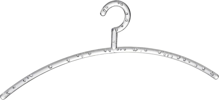 WENKO Kleiderbügel Bubble 5er Set, schlanke Garderobenbügel aus Kunststoff mit Luftblasen-Effekt, je