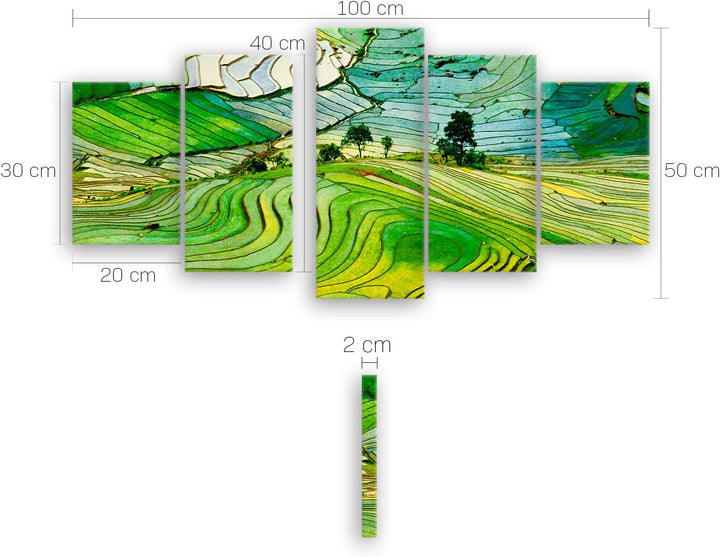 ge Bildet Bild auf Leinwand | Landschaftsbilder - Reisfelder in der Provinz Lao Cai - Vietnam K in 1