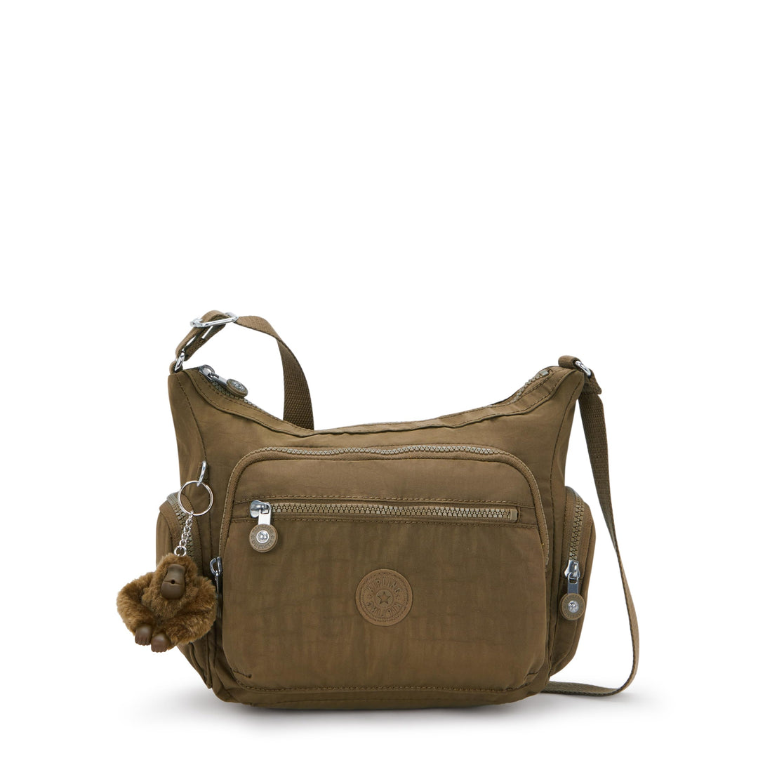 Kipling GABBIE S Kleine Umhängetasche, Smooth Khaki (Khaki) 200 Brown, 200 Brown