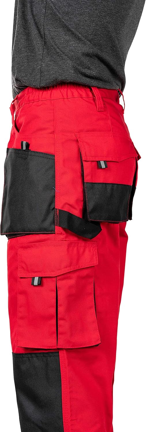 MAZALAT work wear Arbeitshose für Herren, mit Kniepolstertaschen, Arbeitshose, mehrere Taschen, gros