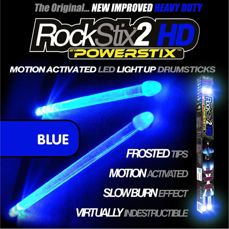 BLAU - LED LEUCHTEN TROMMELSTOCK - ROCKSTIX