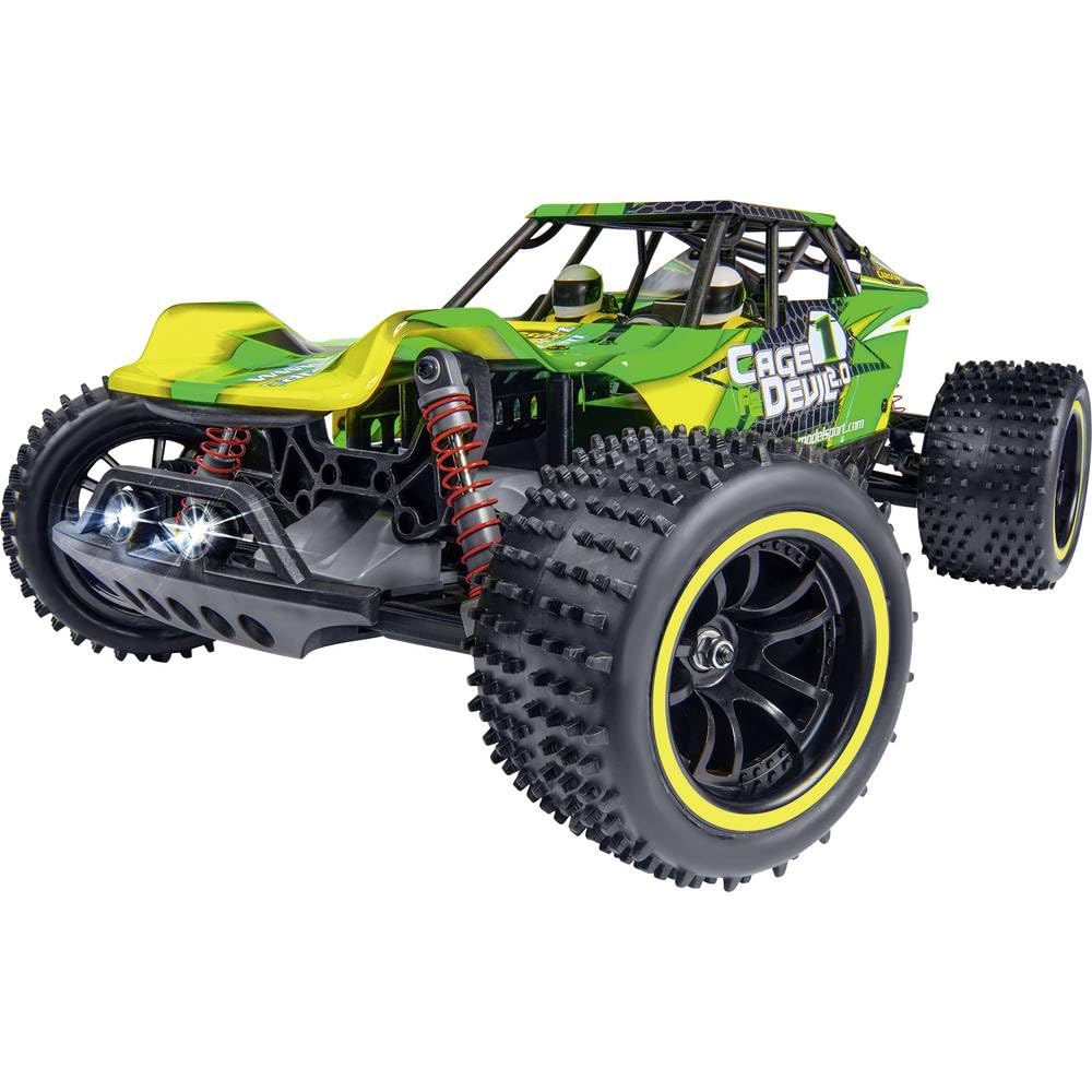 Carson 500404196 1:10 Cage Devil FE 2.0 2.4GHz 100% RTR, Ferngesteuertes Auto, Offroad Truggy, inkl.
