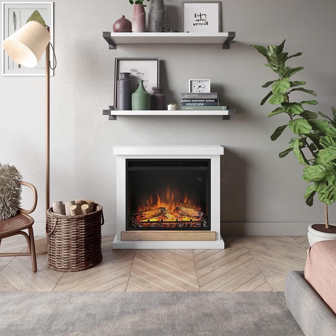 TAGU Hagen Elektrokamin – Elektrischer Kamin mit Heizung, 1500W, 7-Tage programmierbar, Digital Ther