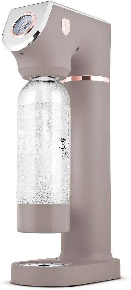 Berlinger Haus Sodabereiter SODABAR + 2 Flaschen Taupe Collection | Stilvoll, Kompakt und Umweltfreu