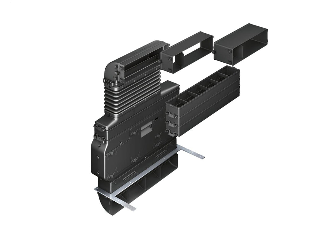 Bosch HEZ381501 Zubehör für Kochfelder mit Dunstabzug, Umluftset, 4-teilig, schwarz, Made in Germany