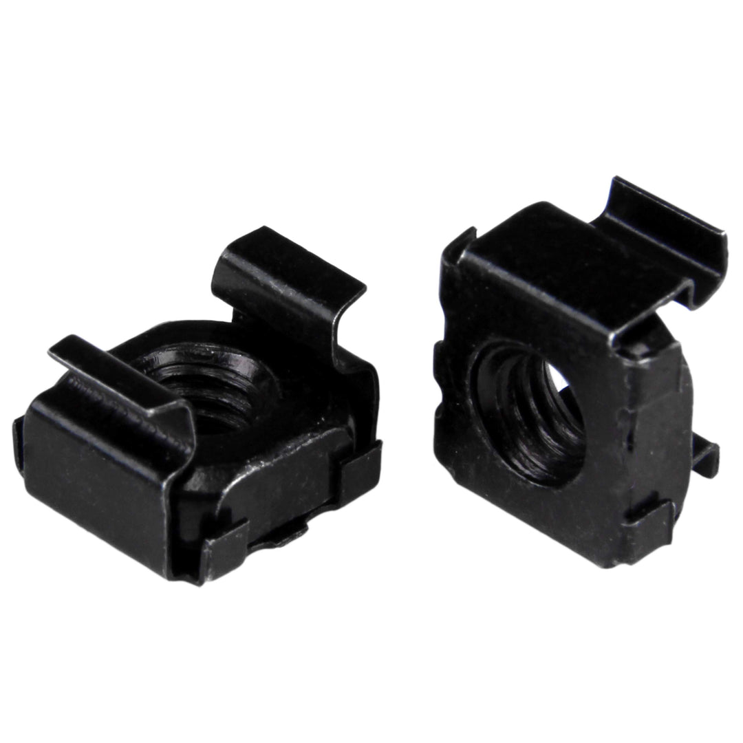 StarTech.com M6 Käfigmuttern, 100er Pack, Schwarz, M6 Muttern für Server Racks und Serverschränke 10