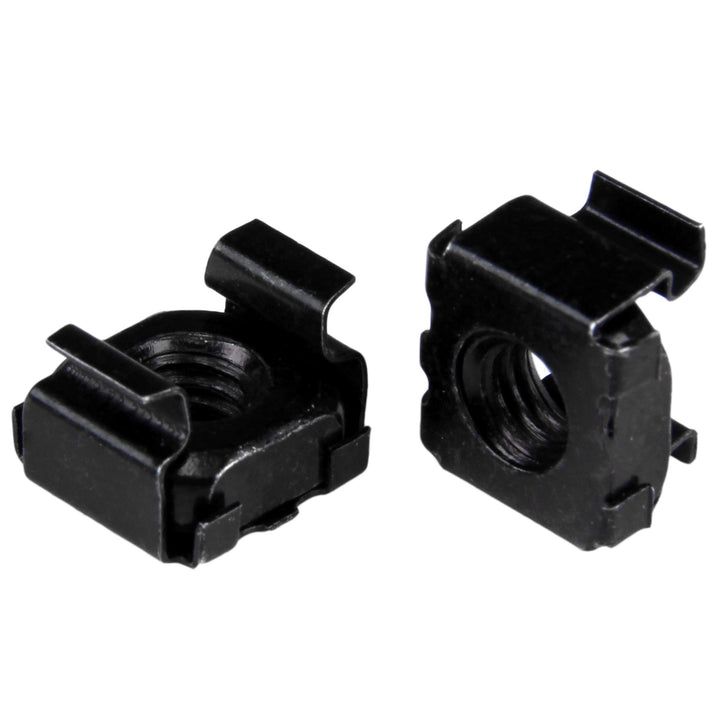 StarTech.com M6 Käfigmuttern, 100er Pack, Schwarz, M6 Muttern für Server Racks und Serverschränke 10