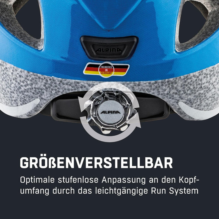 ALPINA XIMO - Leichter, Sicherer & Bruchfester Fahrradhelm Mit Optionalen LED-Licht Für Kinder pirat