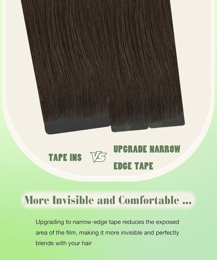 SURNEL Bonding Extensions Echthaar Balayage Braun 55cm Remy Dunkelstes Braun Balayage Mittel Braun O