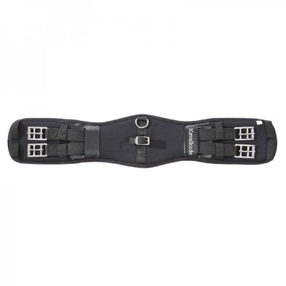Kavalkade Sattel-Kurzgurt Memory-Foam mit Elast Schwarz 55 cm, Schwarz 55 cm