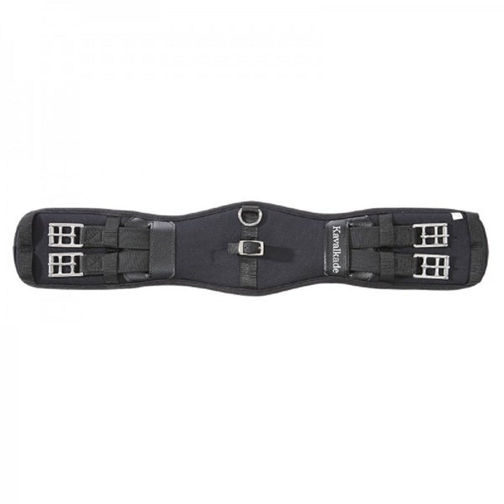 Kavalkade Sattel-Kurzgurt Memory-Foam mit Elast Schwarz 55 cm, Schwarz 55 cm