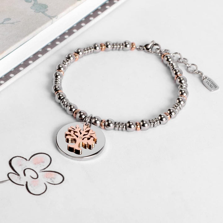 La Petite Story Bracciale da donna, Collezione LIFE STORY, in acciaio, cristalli - LPS05APY07