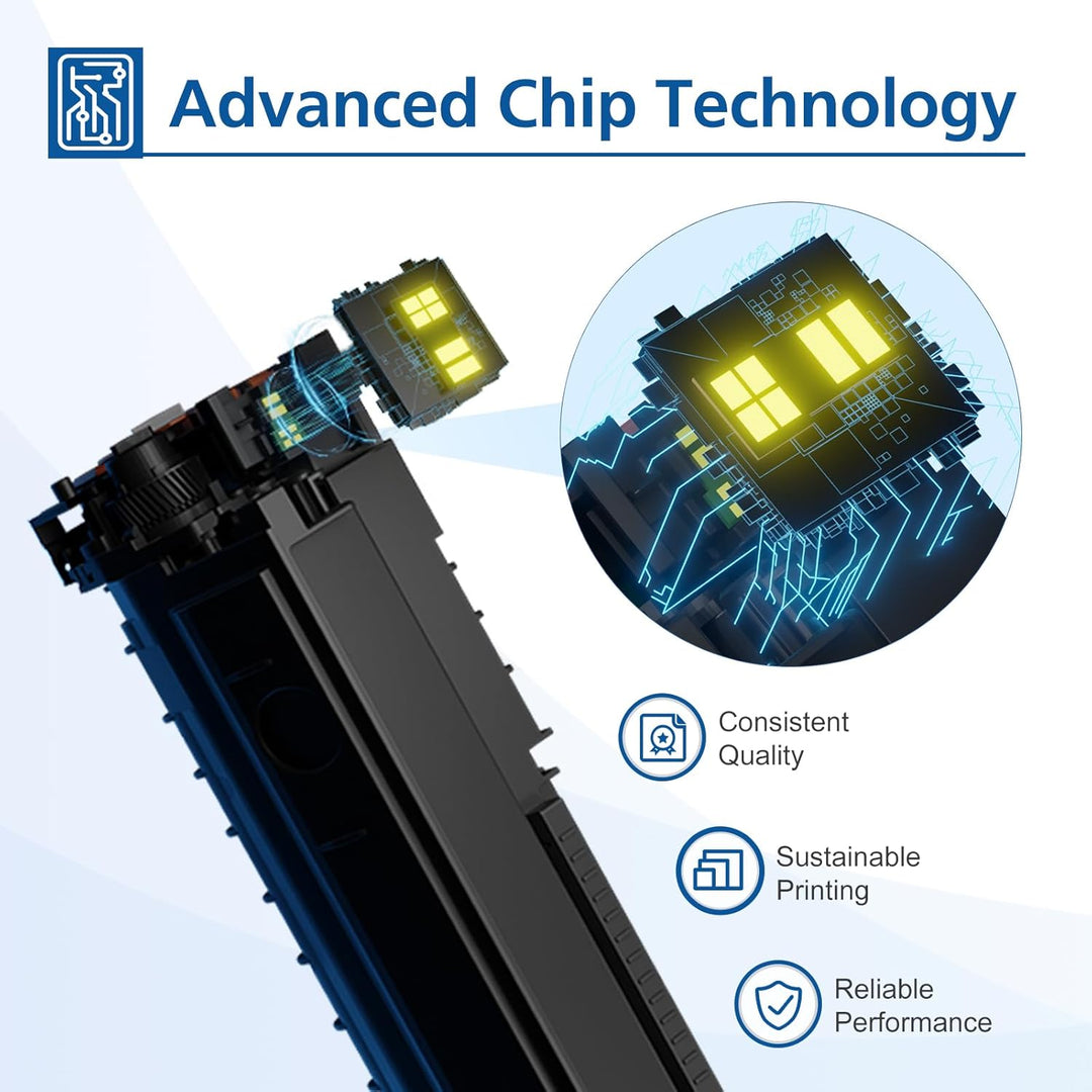 220A 220X Toner Mit Chip: für HP 220A Toner Set Kompatibel für Color Laserjet Pro MFP 4302dw 4302fdw