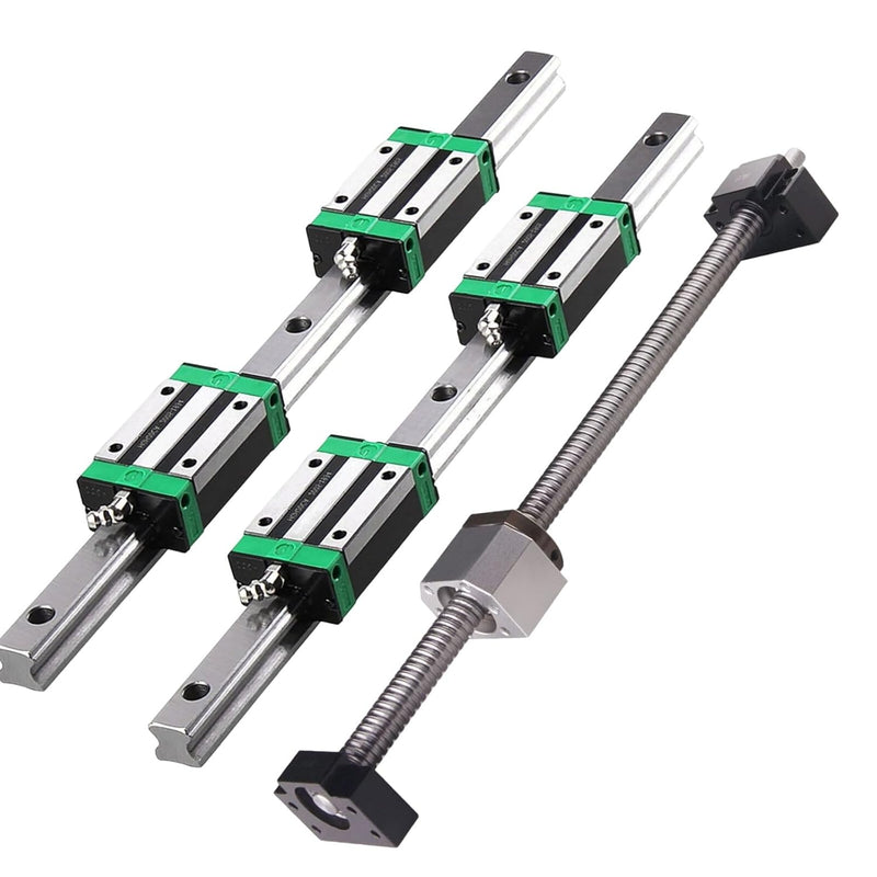 BEVDICNC HGR20 1500mm Linearschiene 2 Stück Linearführung mit 4 Stück HGH20CA Schlittenschieberblock