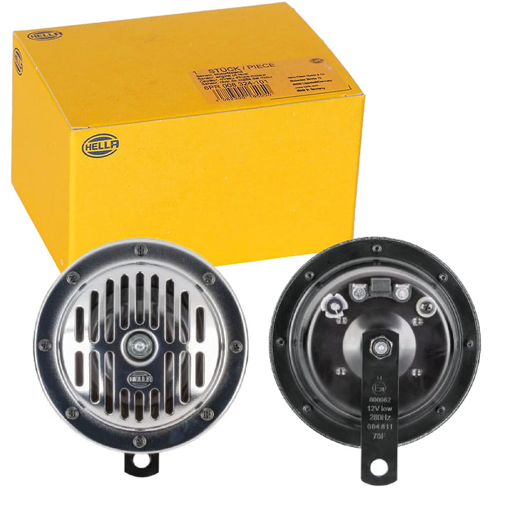 HELLA Horn - HEAVY DUTY HORN S130 SET - 24V - 118dB(A) - Frequenzbereich: 280/380Hz - Tiefton/Hochto