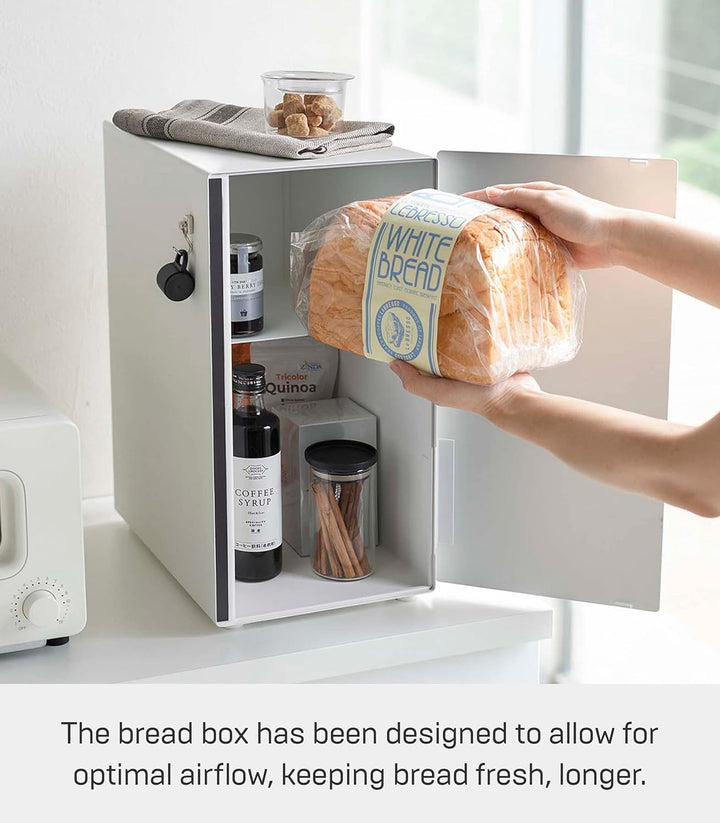 Yamazaki TOWER 5680 Brotkasten hoch Weiss, Weiss