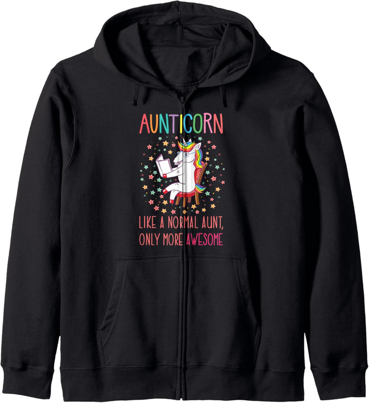 Auntiecorn Unicorn Aunts Gifts for Auntie, Women and Ladies Kapuzenjacke
