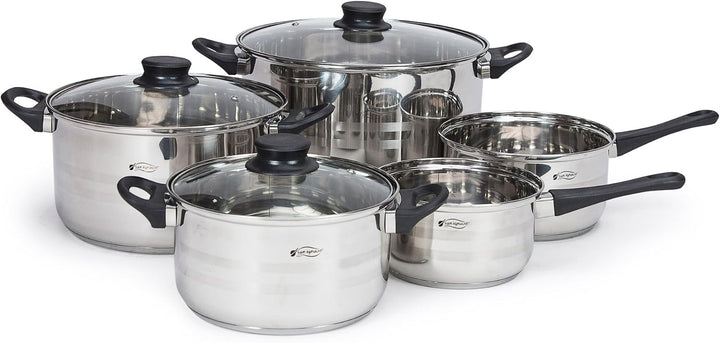 San Ignacio Q1876 – Kochtopf-Set, Edelstahl, Ø16x9 Ø18x10 Ø20x11,5 y Ø24x13,5, SG-8051, Ø16x9; Ø18x1