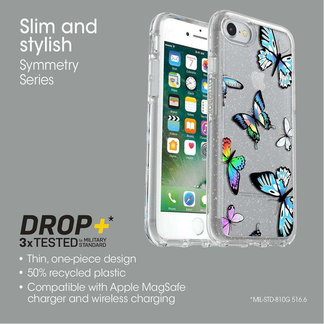 OtterBox Symmetry Clear Hülle für iPhone 7/8/SE 2020/SE 2022, stossfest, sturzsicher, schützende dün