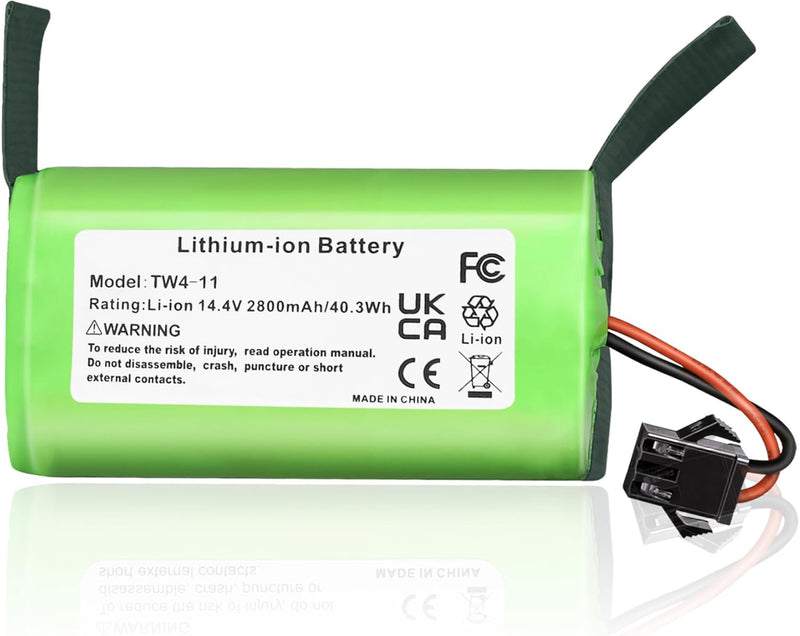 KUNLUN 14.4V 2800mAh Akku für Eufy RoboVac G10 G20 G30 G35 G40 Hybrid, für RoboVac 11 11S 11S MAX 12