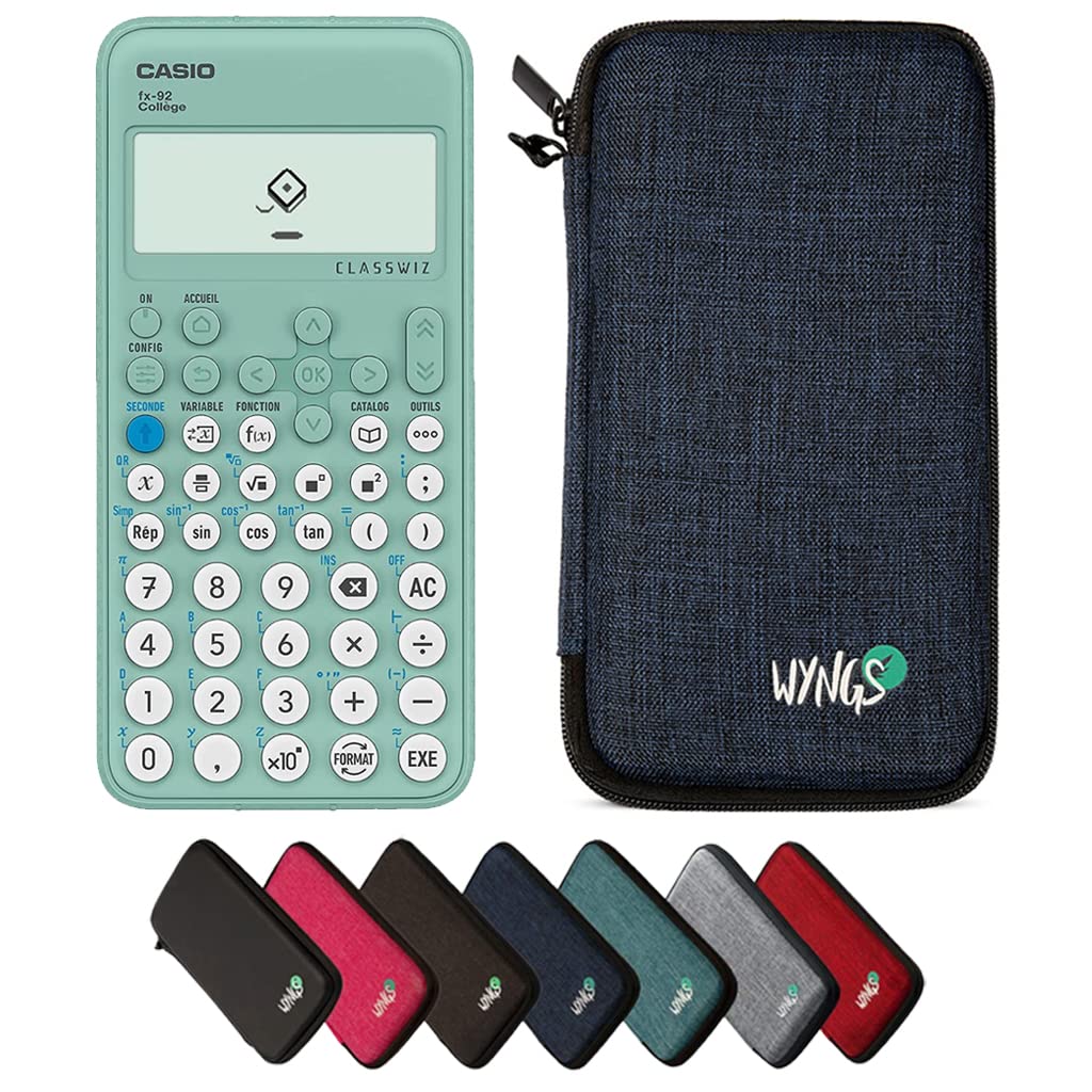 CALCUSO Sparpaket: Casio FX-92 College ClassWiz technisch-wissenschaftlicher Schulrechner + WYNGS Sc