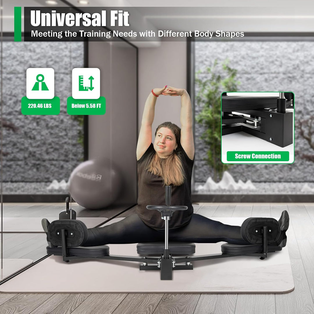 Beinspreizer Professioneller Bein Spreizer für Yoga, Trainingsgerät aus Stahl mit Druckdehnmaschine,