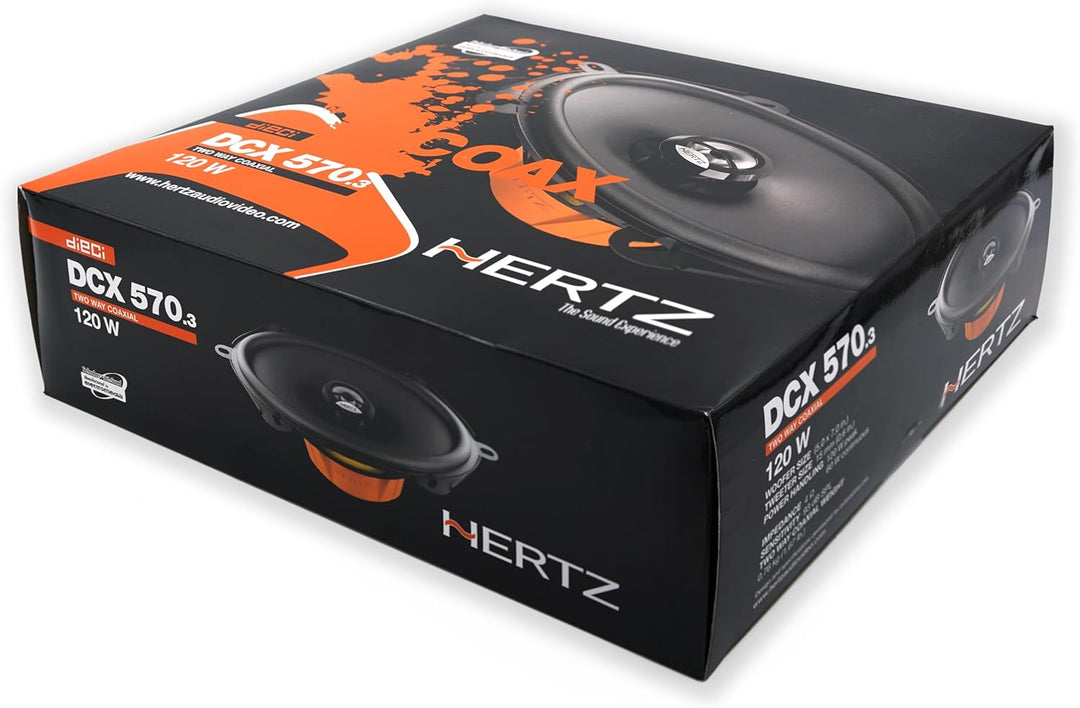 Hertz DCX 570.3 - 13x18cm / 5x7" Auto 2-Wege Koax Lautsprecher / Boxen - 60 Watt RMS / 120 Watt Max