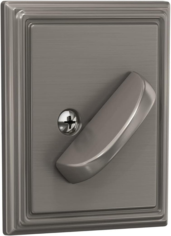 Schlage Riegelschloss mit Addison Zierleiste, Nickel satiniert (B60 N ADD 619) Satin / Nickelfarben