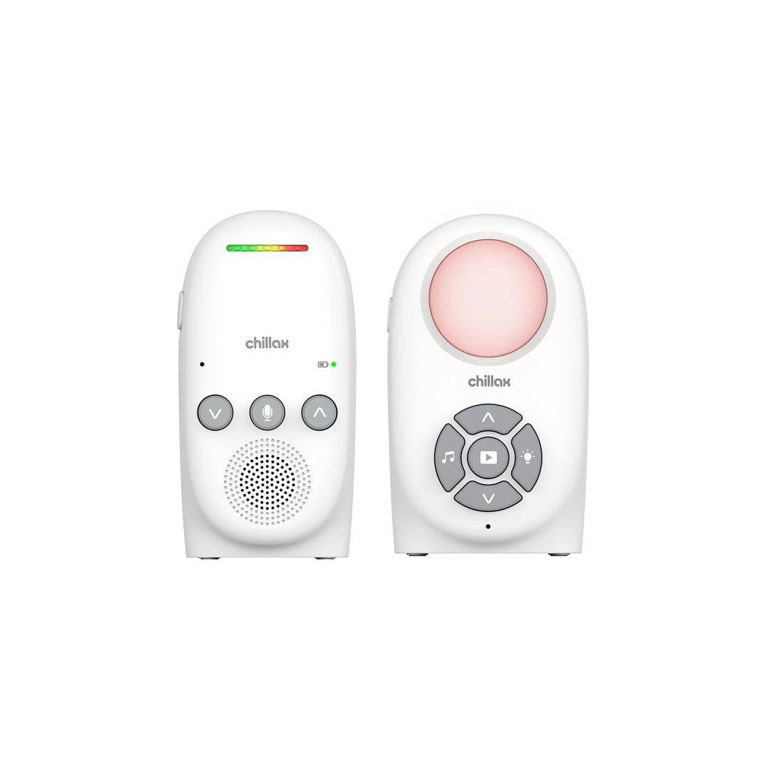 CHILLAX - Audio-Babyphone CB210 - DECT - VOX & Smart Eco Modus - Gegensprechfunktion - Geräuschpegel
