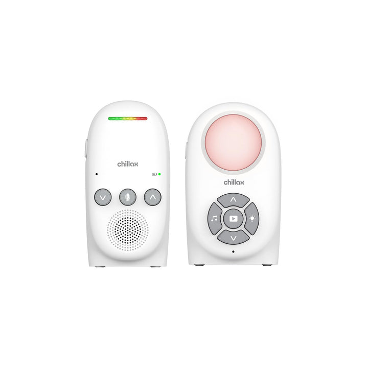 CHILLAX - Audio-Babyphone CB210 - DECT - VOX & Smart Eco Modus - Gegensprechfunktion - Geräuschpegel