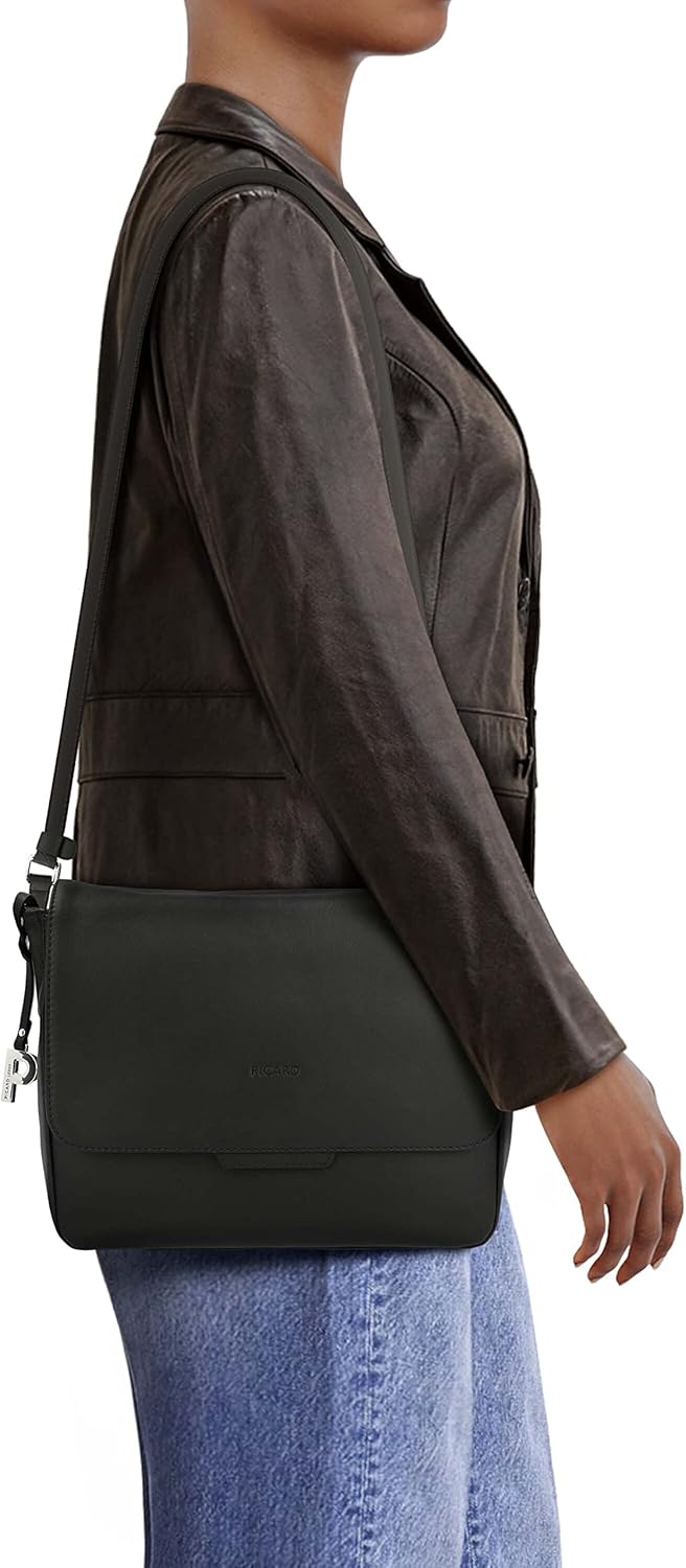 Picard Damen Schultertasche TIMELESS aus Echtleder Mittel | mit Magnetverschluss | Schultertasche |