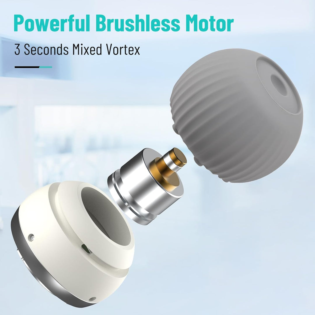 Mini Vortex Mixer 5000 U/min, Paint Shaker mit Touch-Modus Grau | with100 Mischkugeln, geeignet für
