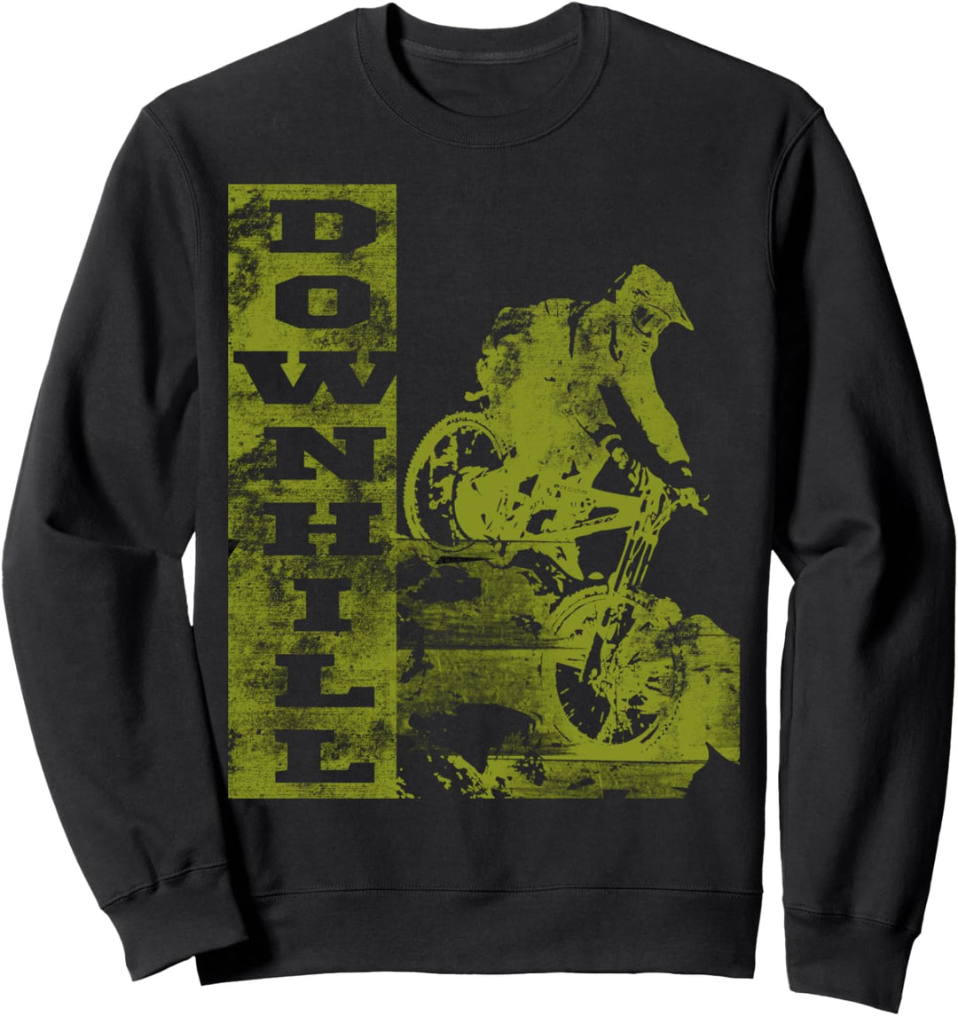 Downhill Mountainbike- Für Downhill geboren Spruch Geschenk Sweatshirt